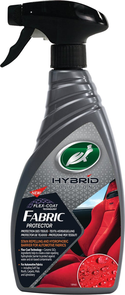 Turtle wax hs fabric protector - textiel beschermer - beschermt tegen vervuiling op water en oliebasis - voor alle cabrio daken – ook voor bekleding, tapijt, matten deurbekleding - 500ml