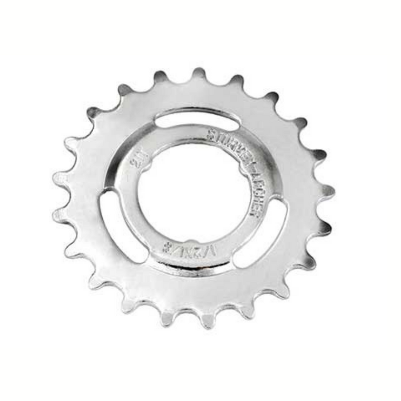 Sturmeyarcher tandwiel 19 1 8 sturmey archer opsteek doorgezet zilver