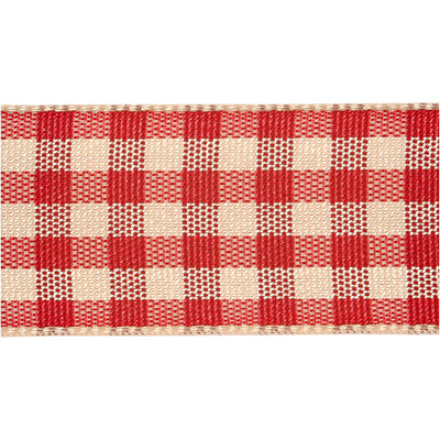 Creativ company https: www.cchobby.nl geruit-lint-b-20-mm-antiek-rood-wit-25-m-1-rol