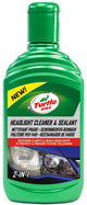 Turtle wax headlight cleaner sealant – herstelt doffe koplampen – verbetert lichtopbrengst – beschermt tegen vergeling - 300ml