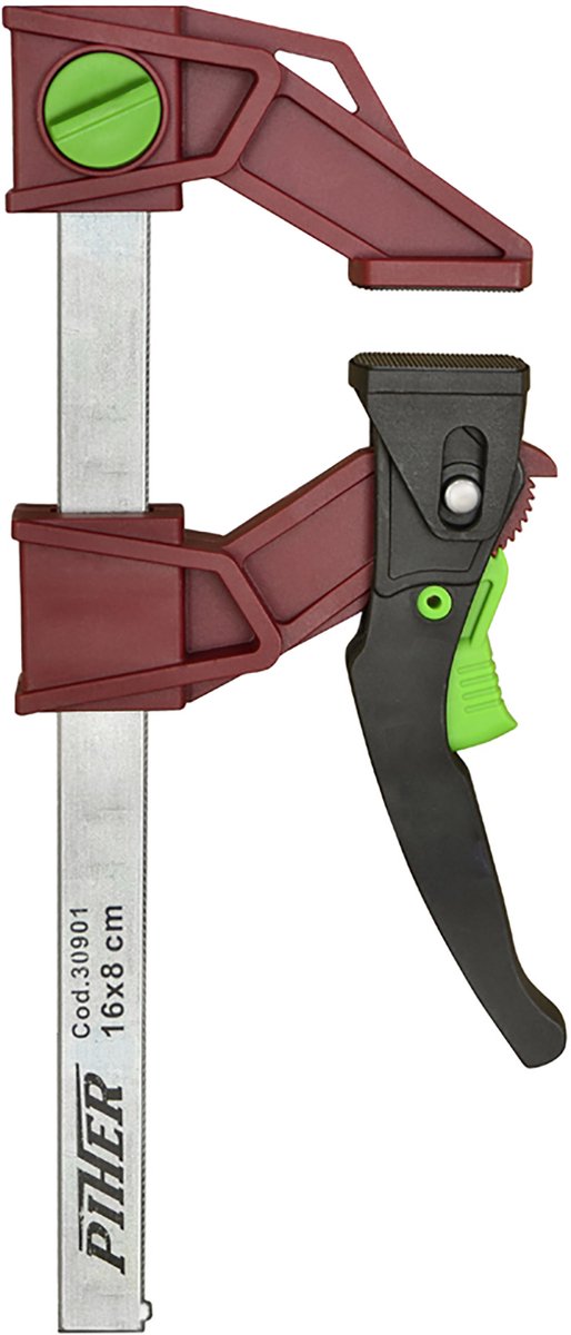 Piher light pal lijmtangen set - quick lijmtang - snelspanklemmen - klemkracht 120kg - 16 cm klembereik - werkt 5x sneller!