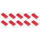 Rechthoekige magneten franken 5x2.3 cm rood