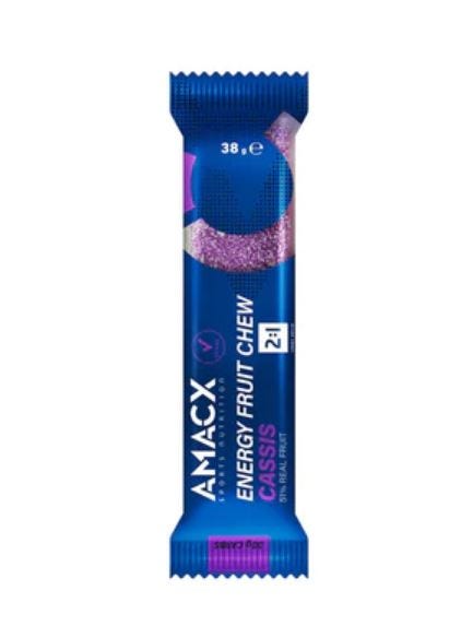 Amacx energy bar energy fruit chew 12x38gr cassis