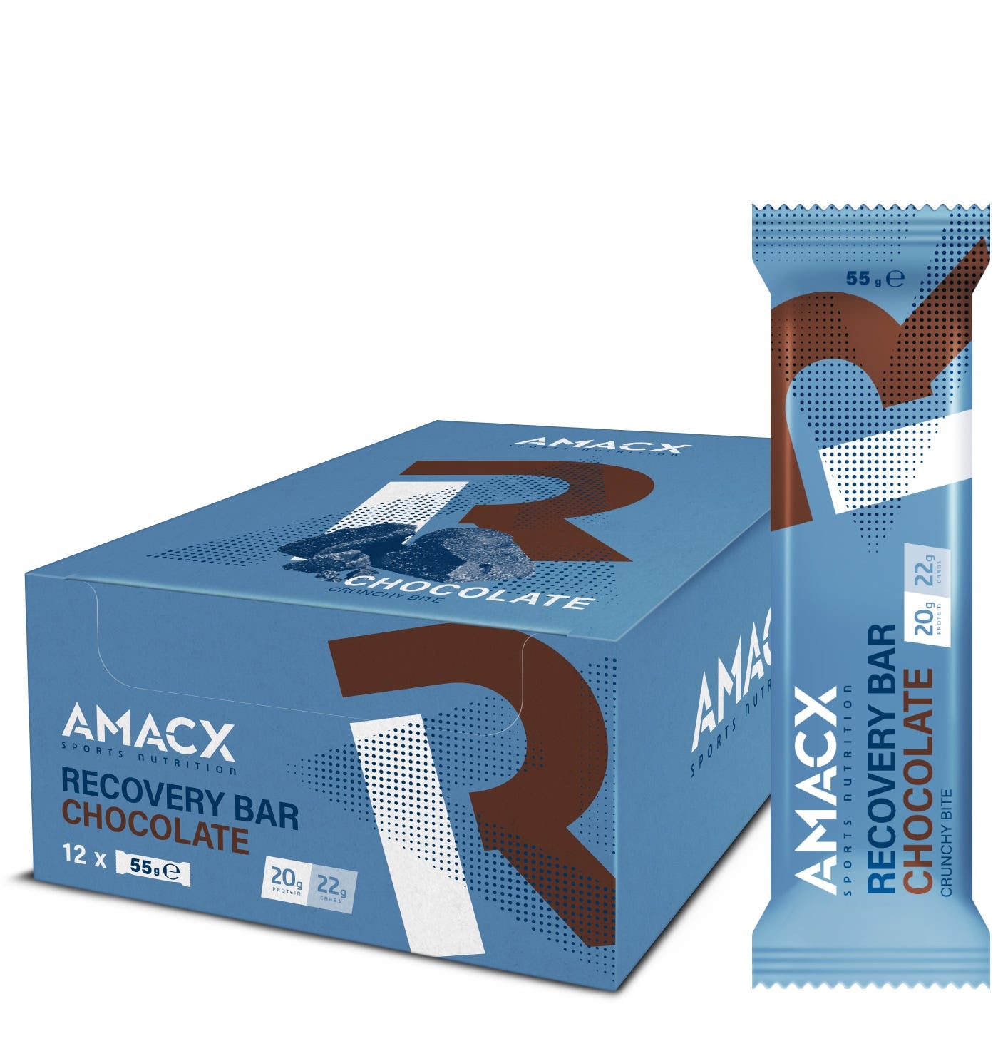 Amacx energy bar recovery bar chocolate 12x55gr