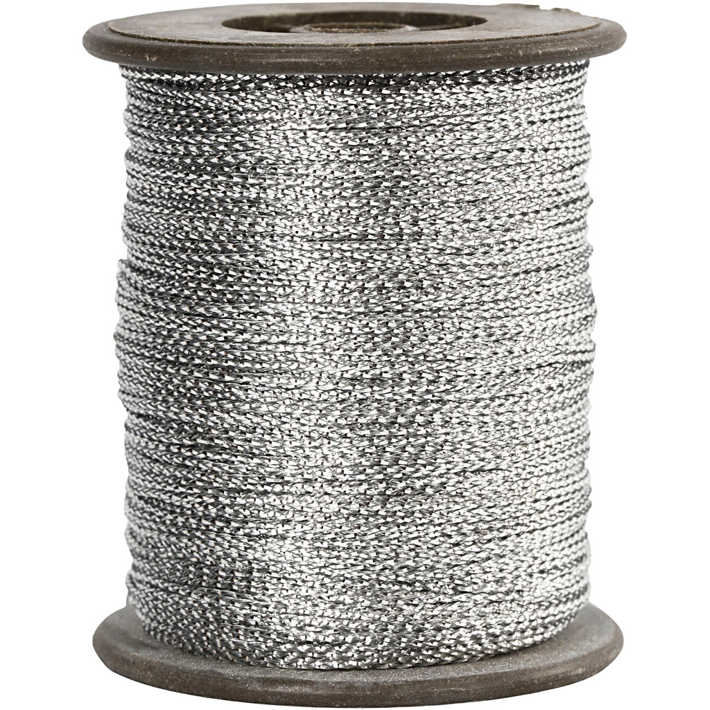 Creotime zilverdraad, dikte 0,5 mm, zilver, 100 m