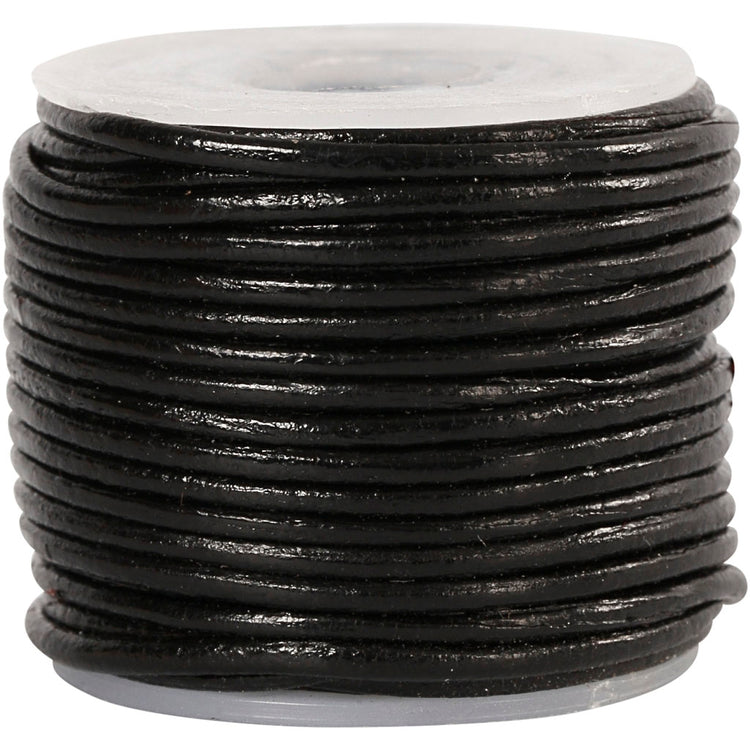 Creativ company https: www.cchobby.nl leerkoord-dikte-1-mm-zwart-10-m-1-rol