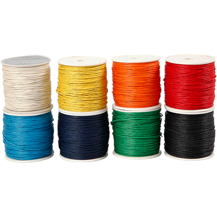 Creativ company http: www.cchobby.nl katoenkoord-dikte-1-mm-gevernist-diverse-kleuren-8x40-m-1-doos