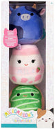 Squishmallows pluche knuffel set micromallows 3-delig verzamelfiguur.