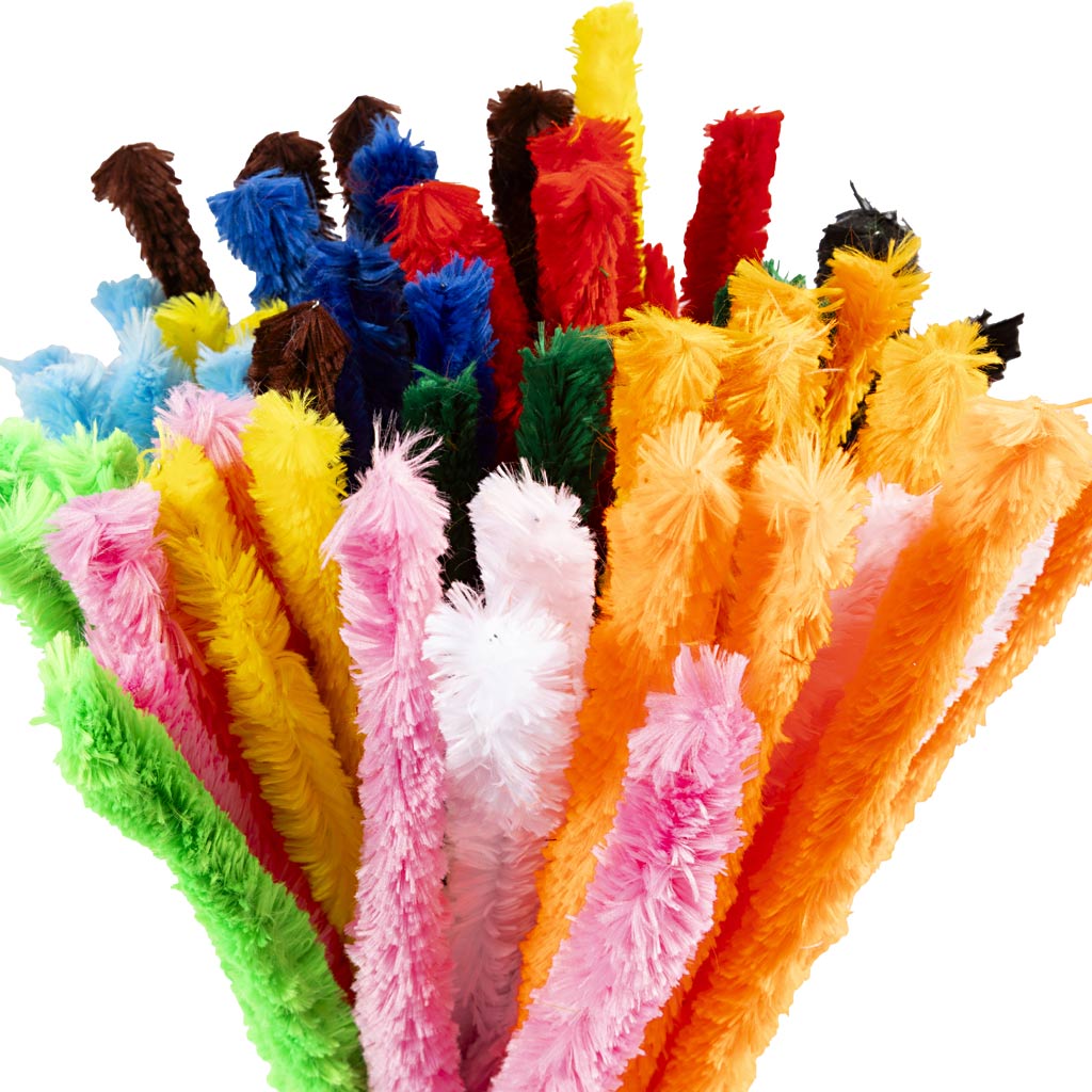 Creativ company https: www.cchobby.nl chenille-grote-l-45-cm-dikte-25-mm-diverse-kleuren-60-div-1-doos