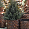 Naturel collections bloempotset 4-delig metaal met plastic