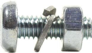 Fix-nippel nummernschildschraube no. shield screw m4x12 zinc pk.a 100 pcs
