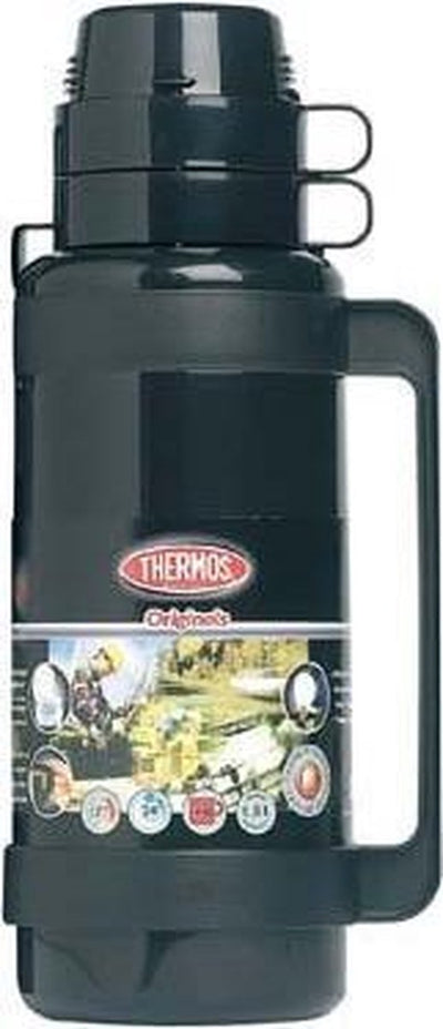 Thermos mondial isoleerfles 1 l zwart