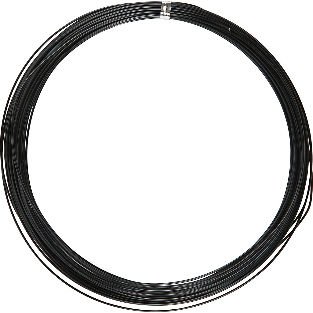 Creativ company alu draad 1 mm zwart 16 m