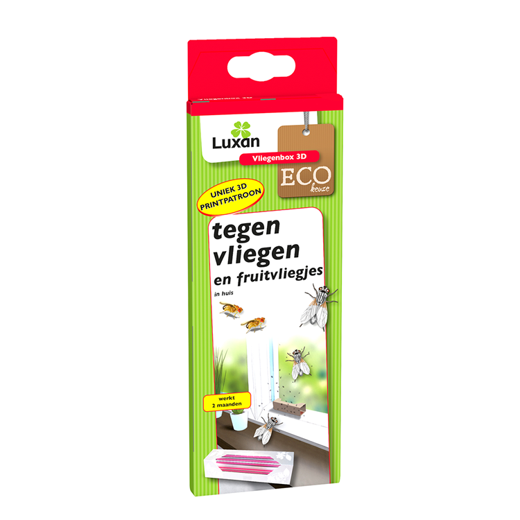 Luxan 1075219 - vliegenbox 3d 3 st | 1 stuks
