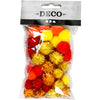 Creativ company https: www.cchobby.nl pompons-d-15-20-mm-oranje-rood-geel-48-stuk-1-doos