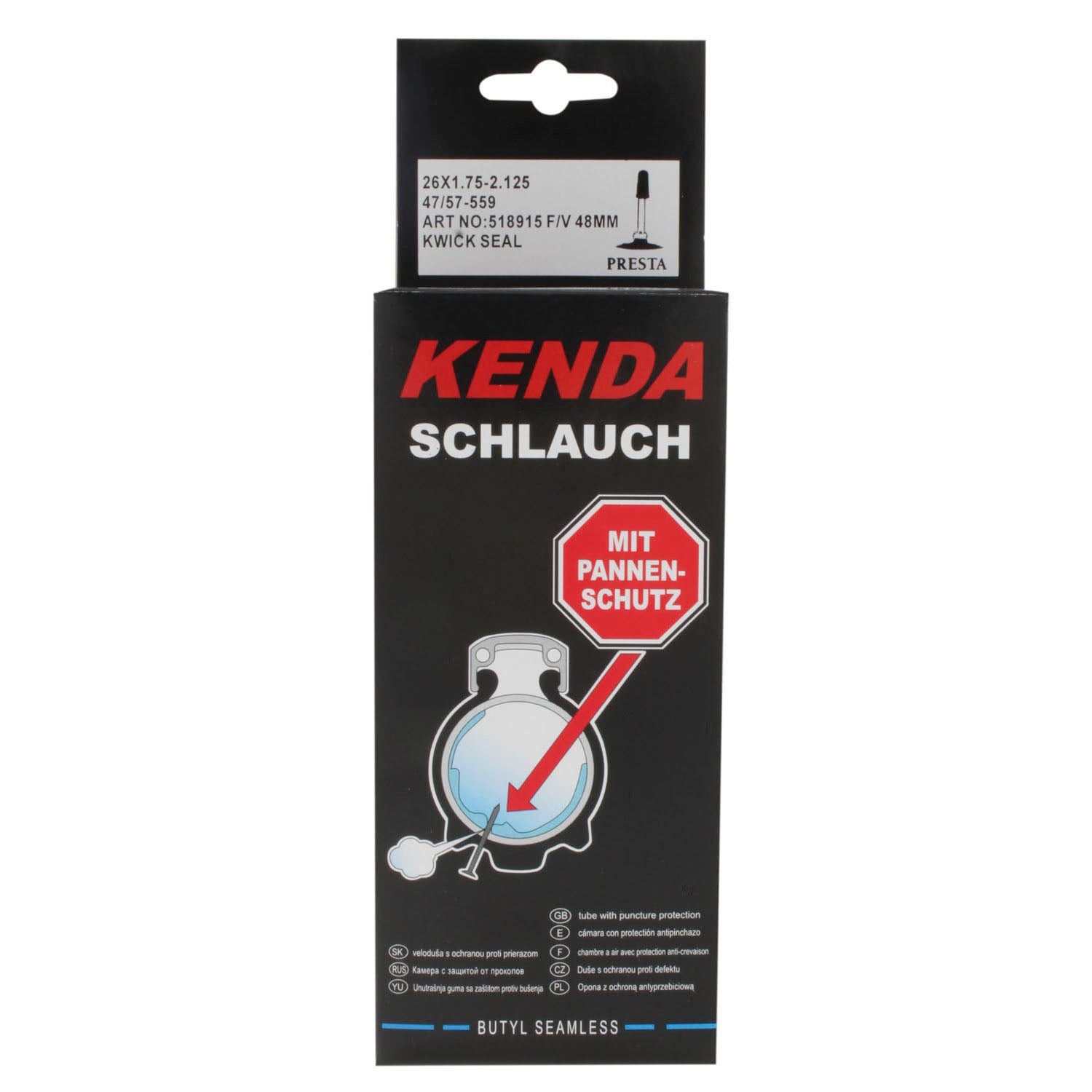 Kenda 26 x 1.75 - 2.125 puncture protection tube