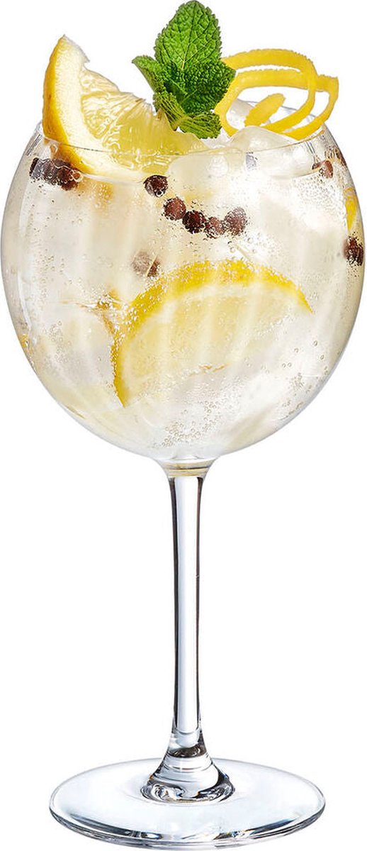 Chef sommelier set van gin-en-tonicbekers chef sommelier symetrie 6 stuks glas 580 ml