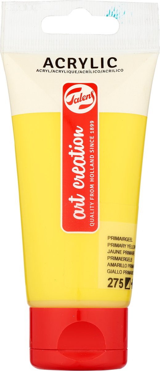 Talens art creation acrylverf tube van 75 ml, primairgeel 3 (275)