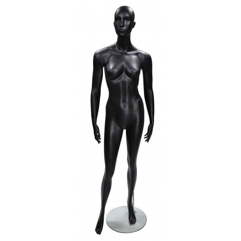 Abstract etalagepop dame zwart