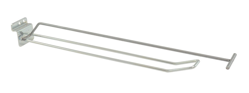 Promo haak dubbel klap 30 cm met t-stang voor lamellenwand