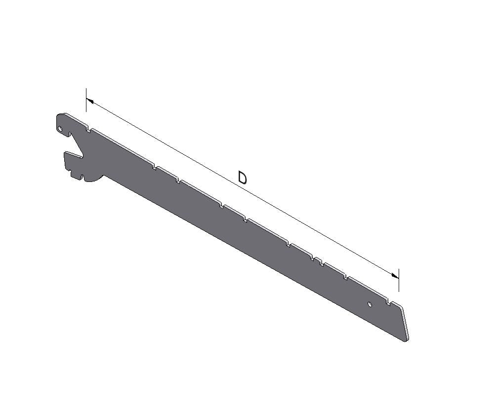 Stellingmateriaal plankdragerset (2) 2h diepte 37 zilver