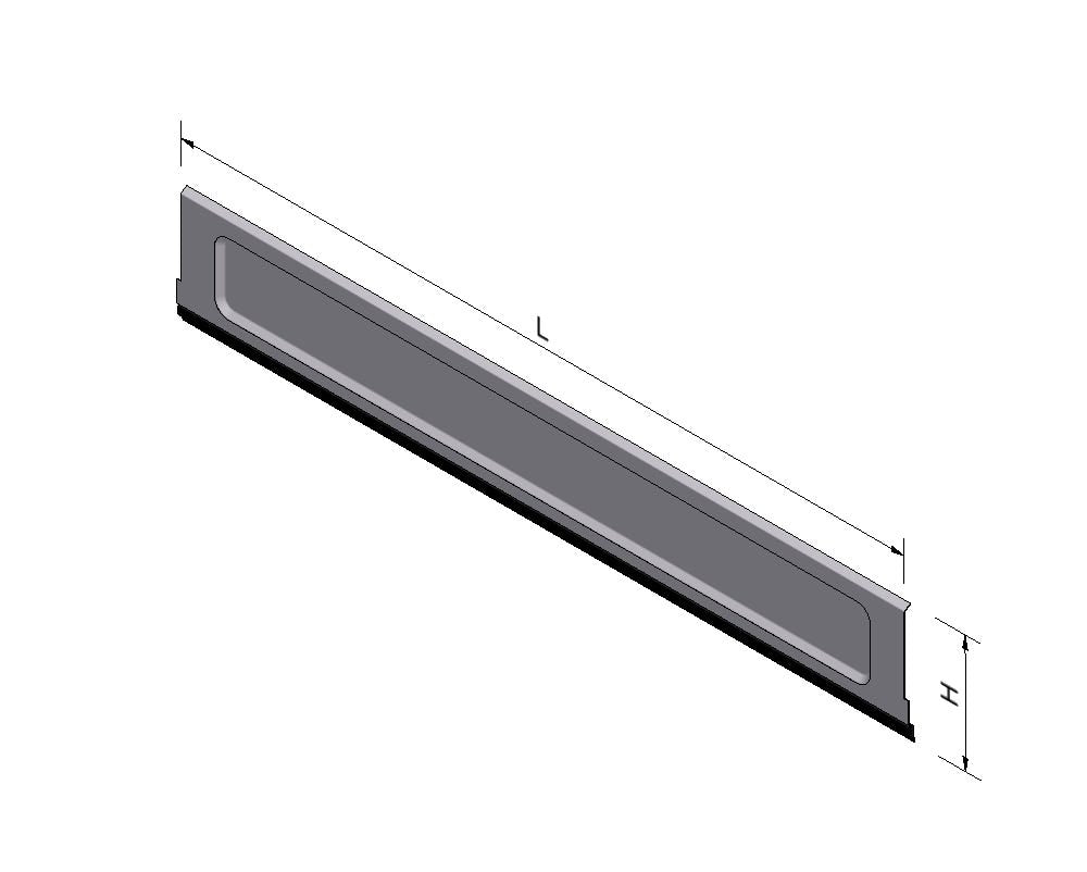 Stellingmateriaal plint hoogte 16 diepte 47 zilver