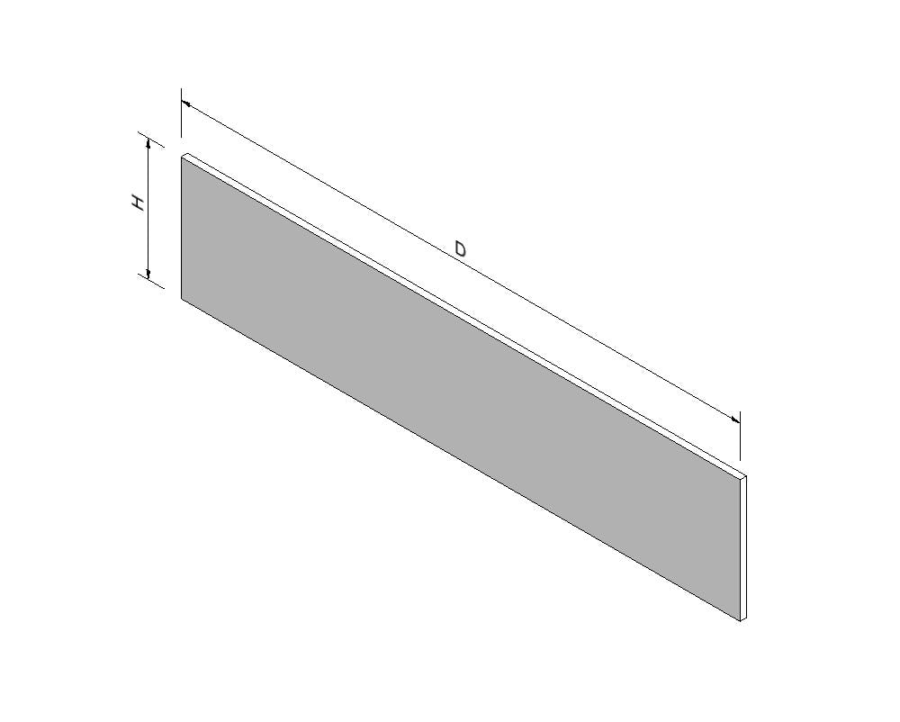 Stellingmateriaal verdeelschot perspex hoogte 7,5 diepte 37