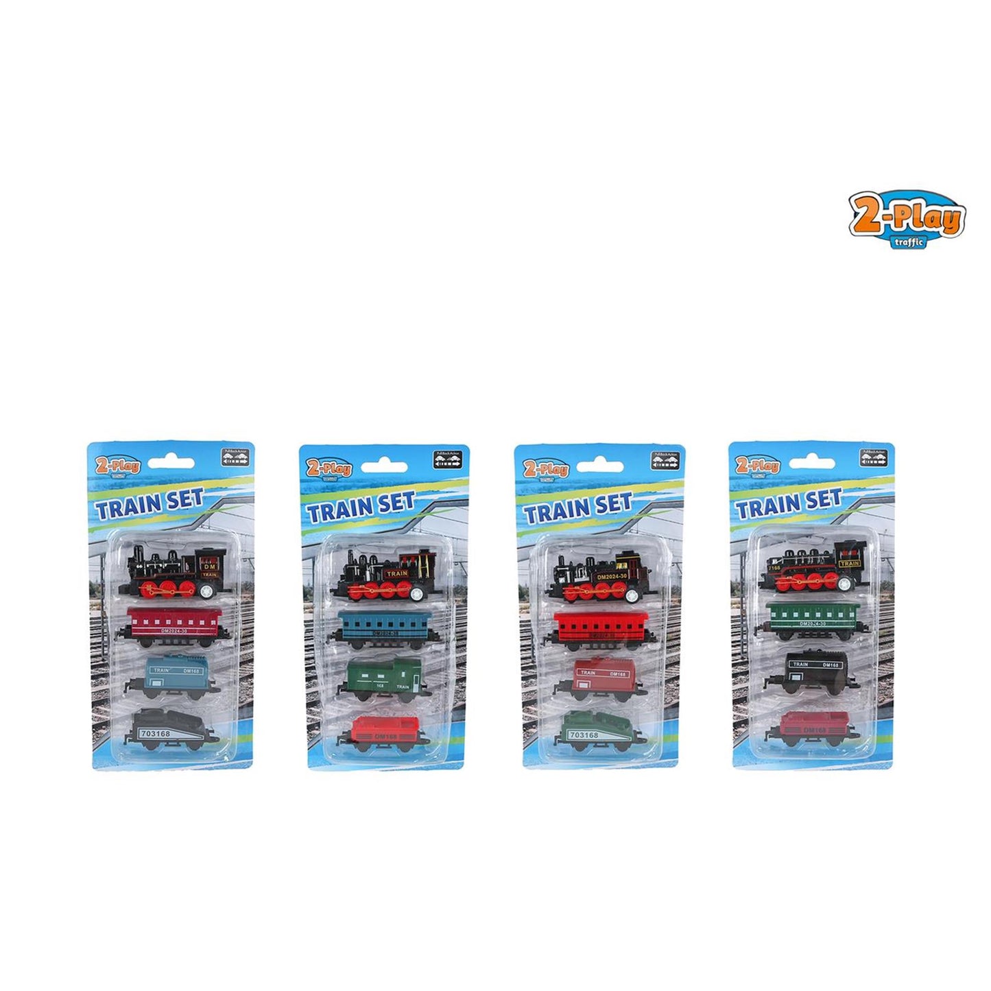 2-play locomotief met 3 aanhangers