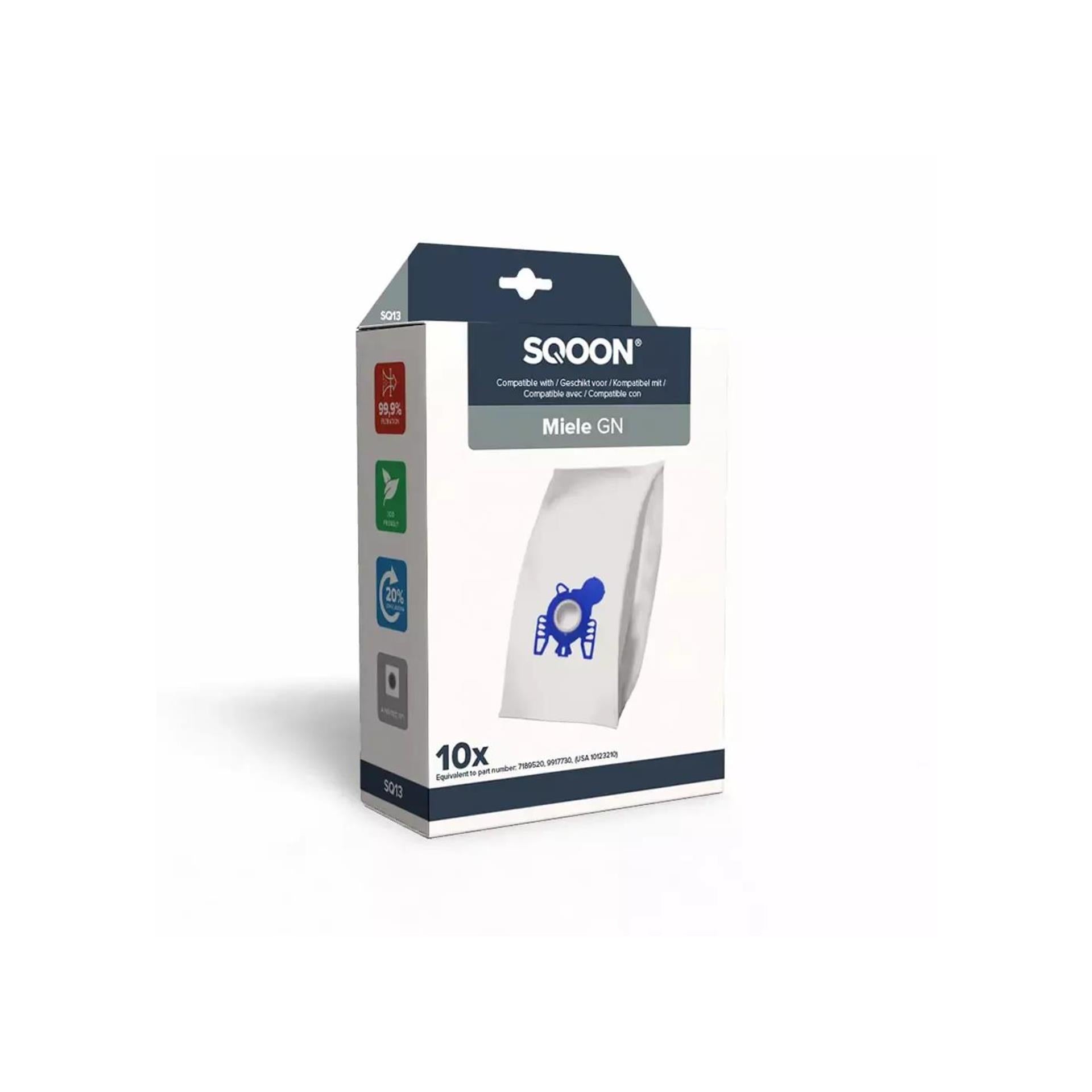 Sqoon stofzuigerzak miele gn doos a 10 stuks