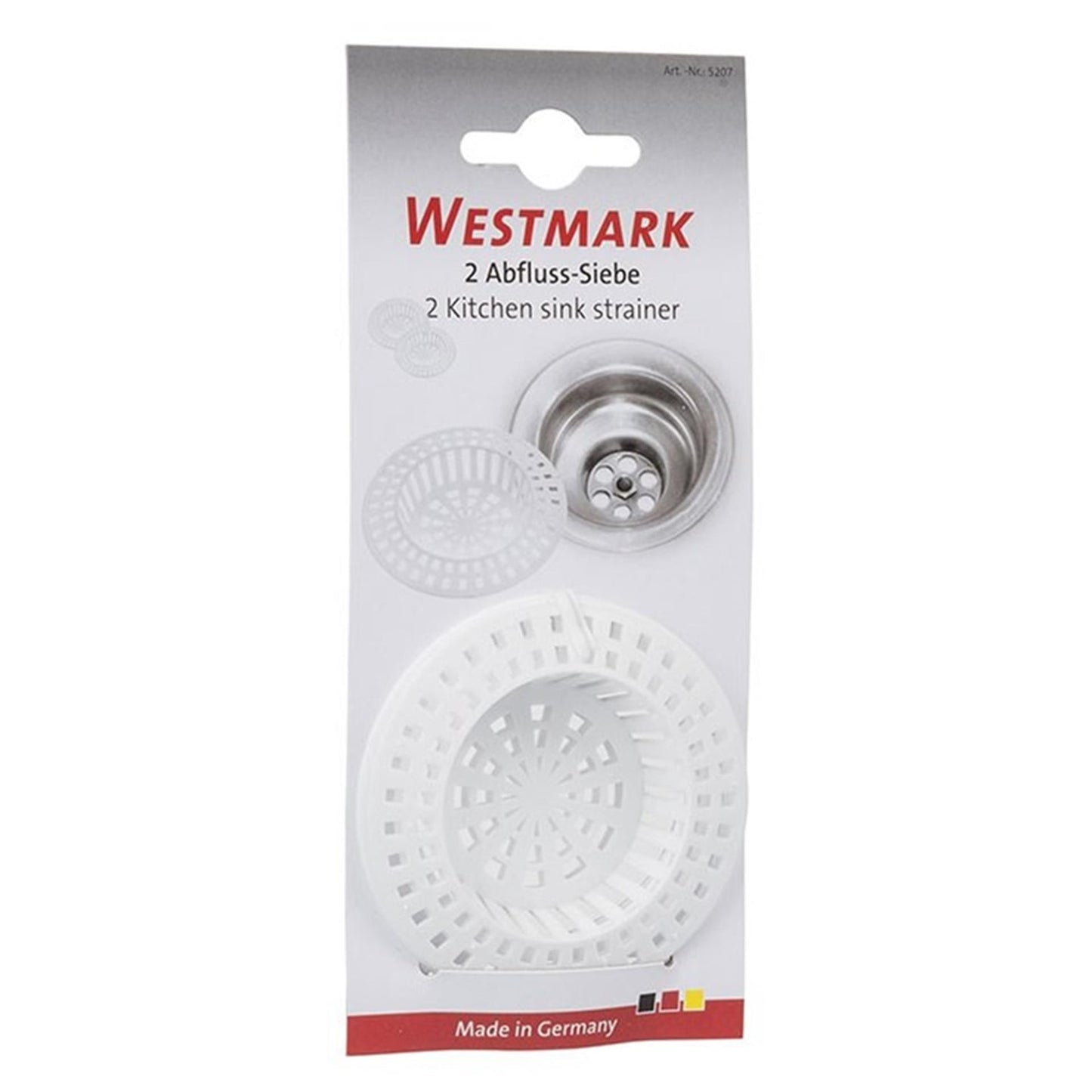 Westmark afvoerzeefje kunststof 2 stuks ø70mm x10mm