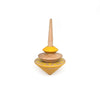Houten tol geom geel. 8 x 5 x 15 cm. 5+