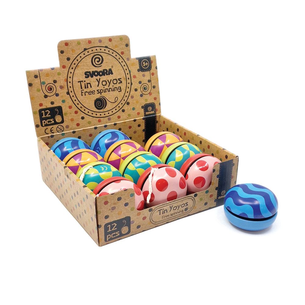 Dsp. retro tinnen yoyo groovy 4 ass. 5+