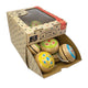Houten yo-yo's. 3 assortie. indie. 6+