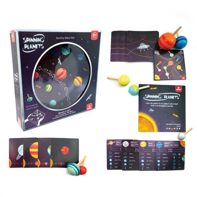 Houten spinnende planeten. 5+