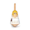 Griekse houten tol: athena. 3,5x3,5x8