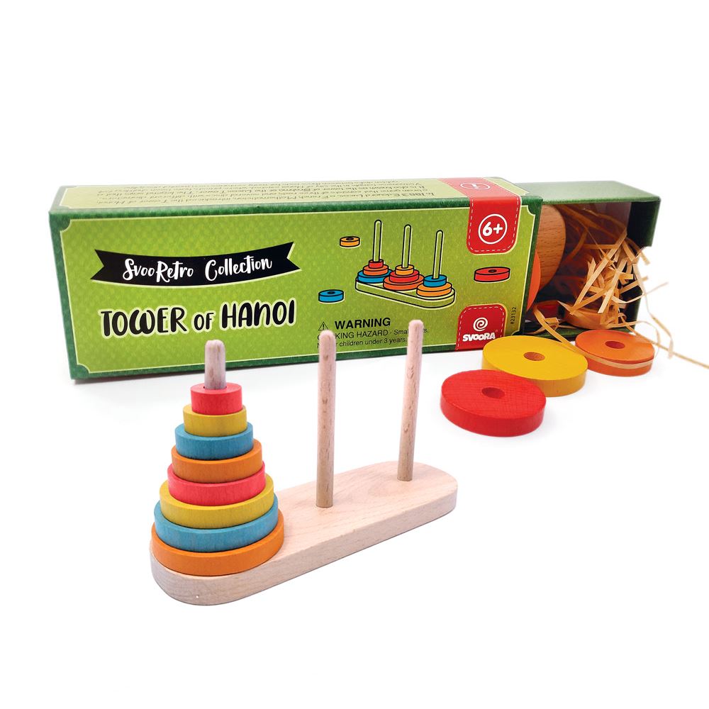 Svoora retro toren van hanoi. 6+