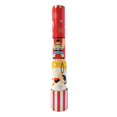 Kaleidoscope tin, circus rood geel.3+