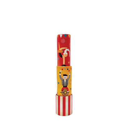 Kaleidoscope tin, circus rood geel.3+