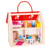 Goki Houten Poppenhuis Koffer met Accessoires