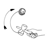 Goki kendama rood. 17 cm. 4+ - afbeelding 2