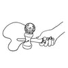 Goki kendama rood. 17 cm. 4+