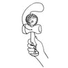 Goki kendama rood. 17 cm. 4+