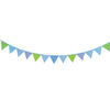 Goki katoenen vlaggenlijn blauw groen