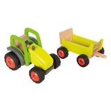 Goki houten tractor met trailer - afbeelding 3