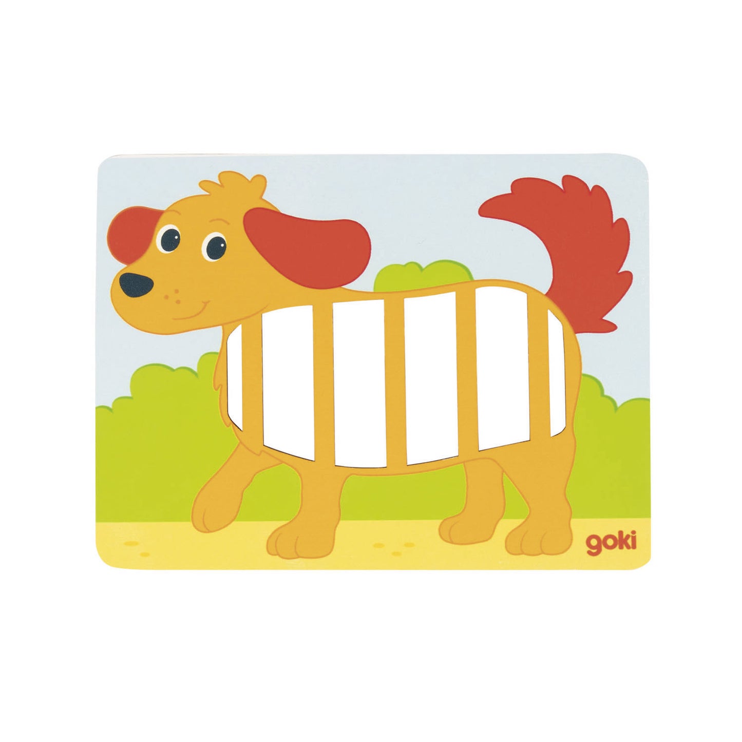 Goki houten weefpuzzels, 3st.