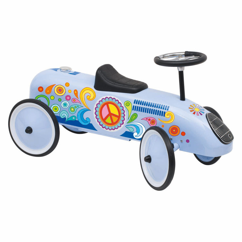 Goki loopvoertuig retro blauw