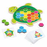 Goki houten schildpad puzzelspel rosy, 41st. - afbeelding 1