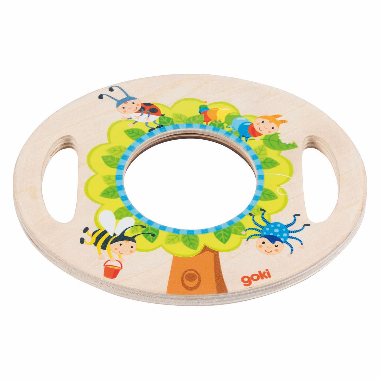 Goki houten xl vergrootglas met handvatten