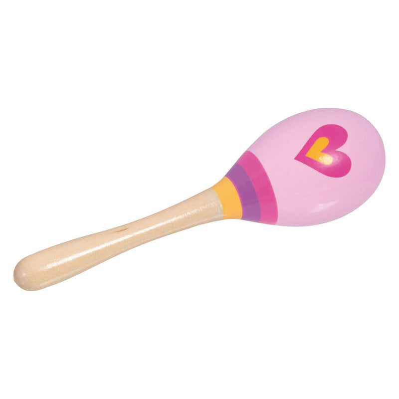 Goki houten maracas hart