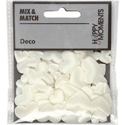Https: www.cchobby.nl satijnen-harten-afm-10-20-mm-dikte-1-2-mm-off-white-70-stuk-1-doos - afbeelding 2
